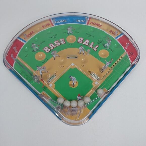 Vintage 2001 Schylling PLAY BALL Baseball Table Top Pinball‎ Game - Picture 1 of 4